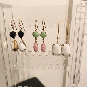 Lot of 3 sets of earrings